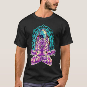 Astronaut Yoga Lotus-Pose Meditation Tantra Pilate T-Shirt