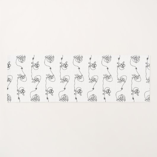 Astronaut Yoga Mat Yogamatte (Vorderseite (Horizontal))