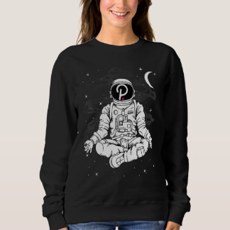 Astronaut Yoga Polkadot Dot Coin To The Moon Crypt Sweatshirt
