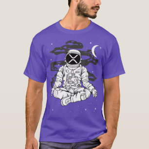 Astronaut Yoga Ripple XRP-Münze zum Mondkrypto T-Shirt