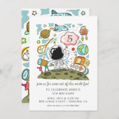 Astronaut zum ersten Geburtstag (Vorne/Hinten)