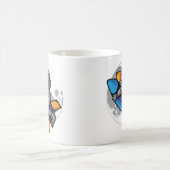 Astronaut zum Mond Kaffeetasse (Mittel)