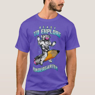 Astronaut zurück in die Schule, bereit, Kindergar T-Shirt