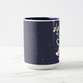 Astronaut Zweifarbige Tasse (Mittel)