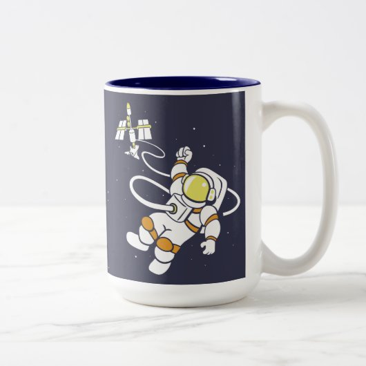 Astronaut Zweifarbige Tasse (Rechts)