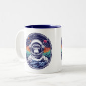 Astronaut Zweifarbige Tasse (Vorderseite Links)