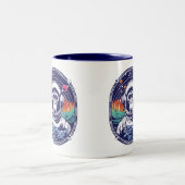 Astronaut Zweifarbige Tasse (Mittel)