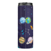 astronauta en la luna, nombre monogramado thermosbecher (Rückseite)