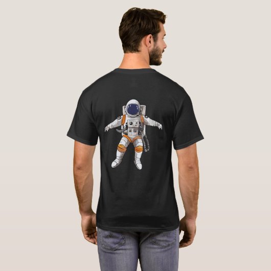 Astronauta T-Shirt (Schwarz voll)