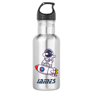 Astronaute mit Kindergurke Edelstahlflasche