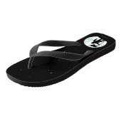 Astronaute-Silhouette Badesandalen (Schrägansicht)