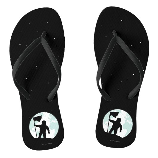 Astronaute-Silhouette Badesandalen (Fußbett)