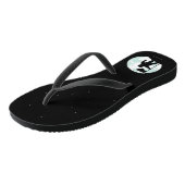 Astronaute-Silhouette Badesandalen (Schrägansicht)