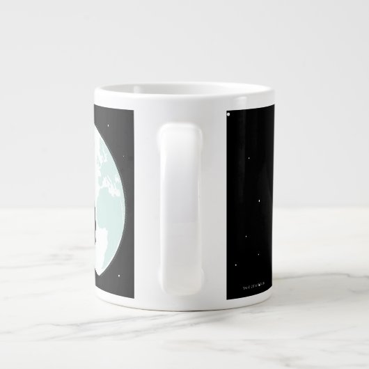 Astronaute-Silhouette Jumbo-Tasse (Rückseite)