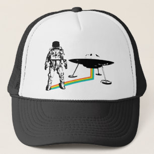 Astronauten-alien UFO-Fernlastfahrer-Hut Truckerkappe