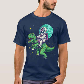 Astronauten auf TRex T-Shirt