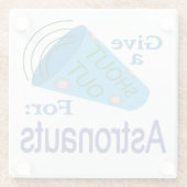 Astronauten ausrufen glasuntersetzer (Rückseite)