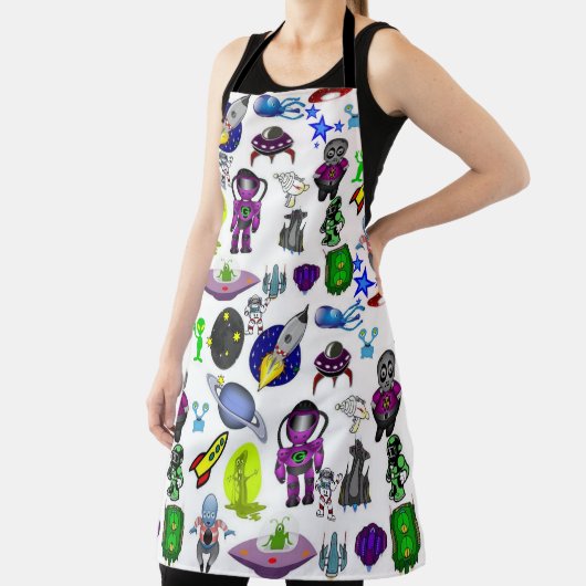 Astronauten-Außerirdische-Platz in der gesamten Pr Schürze (InSitu)