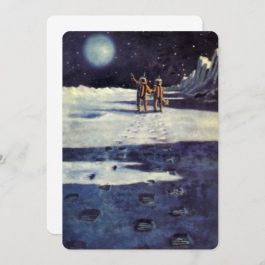 Astronauten-Außerirdischen der Vintagen Science Fi (Vorne/Hinten)