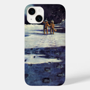 Astronauten-Außerirdischen der Vintagen Science Fi Case-Mate iPhone Hülle