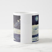 Astronauten-Außerirdischen der Vintagen Science Fi Jumbo-Tasse (Vorderseite)