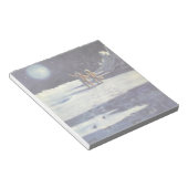 Astronauten-Außerirdischen der Vintagen Science Fi Notizblock (angewinkelt)