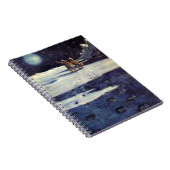 Astronauten-Außerirdischen der Vintagen Science Fi Notizblock (Rechte Seite)