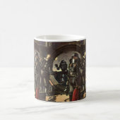 Astronauten der Vintagen Science Fiction auf einem Kaffeetasse (Mittel)