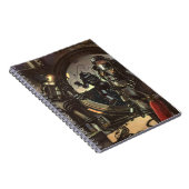 Astronauten der Vintagen Science Fiction auf einem Notizblock (Rechte Seite)