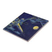 Astronauten der Vintagen Science Fiction im Weltra Fliese (Seite)