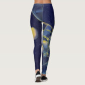 Astronauten der Vintagen Science Fiction im Weltra Leggings (Rückseite)