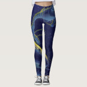 Astronauten der Vintagen Science Fiction im Weltra Leggings (Vorderseite)