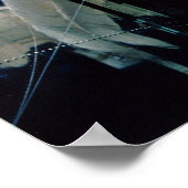 Astronauten, die am Hubble arbeiten Poster (Ecke)