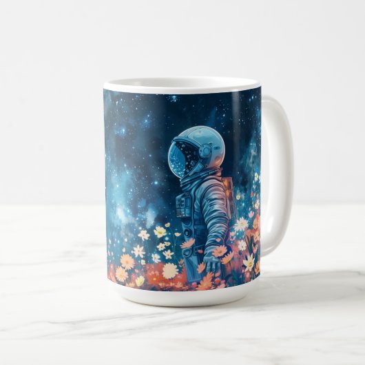 Astronauten, die den Weltraum erkunden Kaffeetasse (VorderseiteRechts)