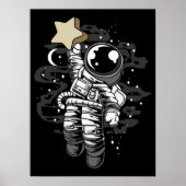 Astronauten, die für den Star Poster (Vorne)