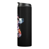 Astronauten Dog Weltraum Niedlich Hundelover für K Thermosbecher (Nach rechts gedreht)