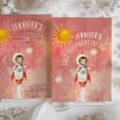 Astronauten: Erste Reise um die Sonne zum Geburtst Einladung