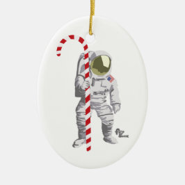 Astronauten-Feiertags-Verzierung Keramik Ornament