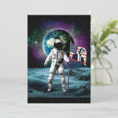 Astronauten für Trump 2024 Einladung (Stehend Vorderseite)