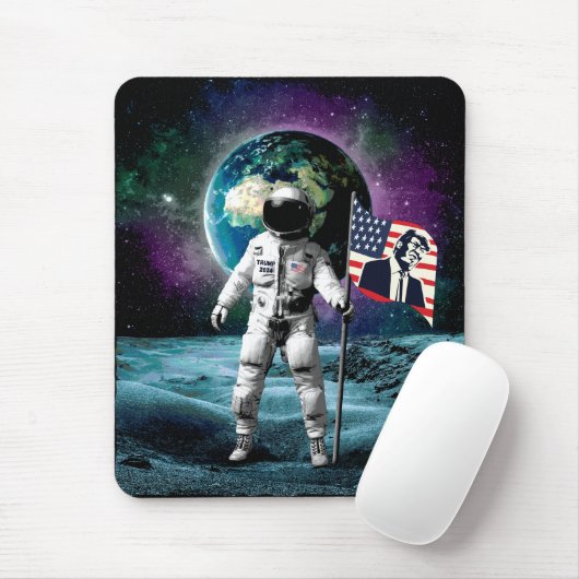 Astronauten für Trump 2024 Einladung Mousepad (Mit Mouse)