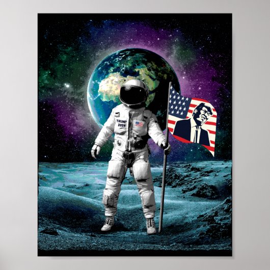 Astronauten für Trump 2024 Einladung Poster (Vorne)