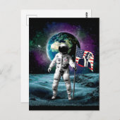 Astronauten für Trump 2024 Einladung Postkarte (Vorne/Hinten)
