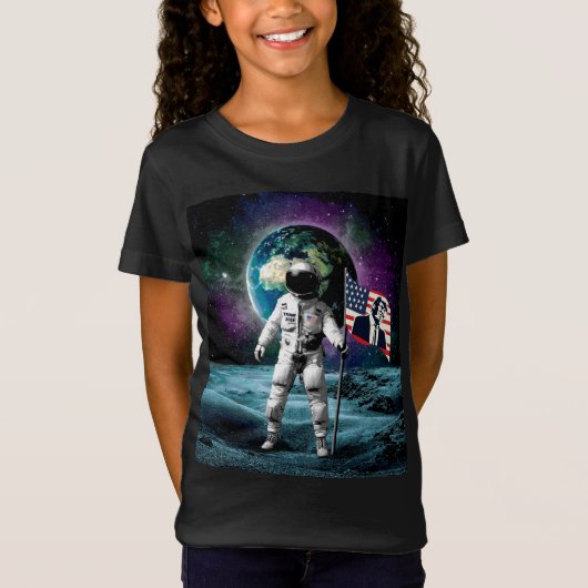 Astronauten für Trump 2024 Einladung T-Shirt (Vorderseite)