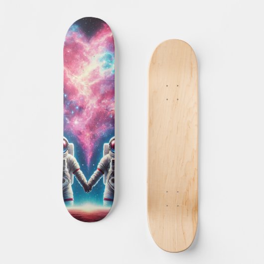 Astronauten Galaxy Skateboard Deck (Vorderseite)