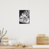 Astronauten im Innern von Gemini 3 Poster (Küche)