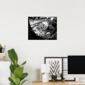 Astronauten im Innern von Gemini 4 Poster (Heimbüro)