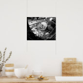Astronauten im Innern von Gemini 4 Poster (Küche)