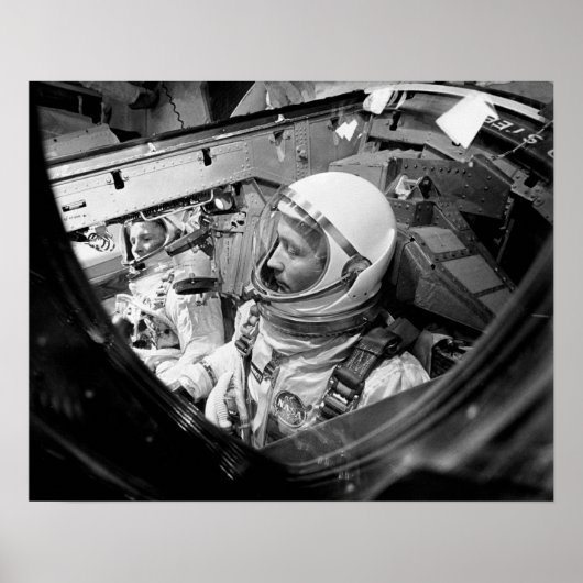 Astronauten im Innern von Gemini 4 Poster (Vorne)