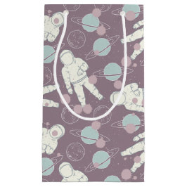 Astronauten im Raum-Muster Kleine Geschenktüte