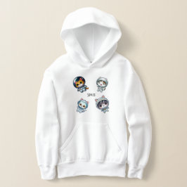 Astronauten im Weltraum mit Freunden Hoodie